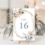 boho dusty blue wedding table number<br><div class="desc">boho dusty blue floral wedding table number.</div>