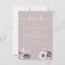 Boho Dusty Mauve Details Wedding Enclosure Card
