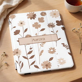 Boho Earthy Floral Gentle Botanical iPad Pro Cover