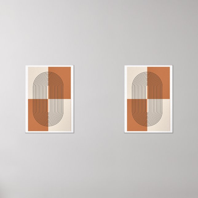 Boho Earthy Tones Wall Art Sets (Front)