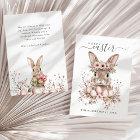Boho Easter Pretty Bunny Blush Floral Eggs