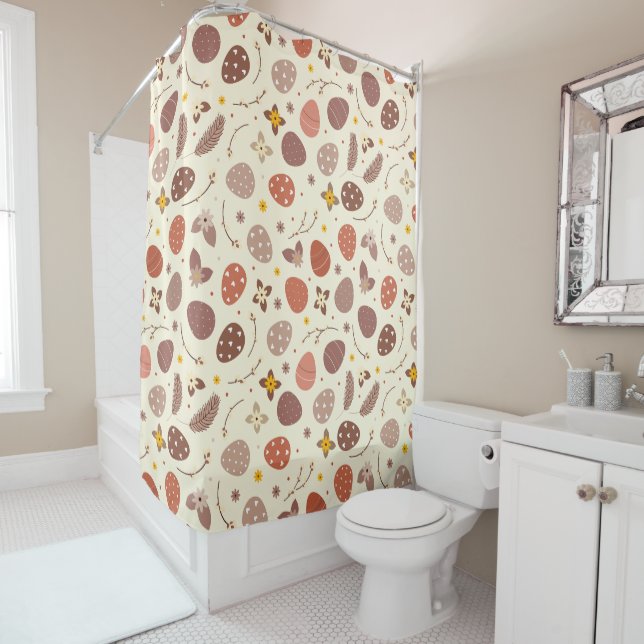 Boho Easter Shower Curtain (In Situ)