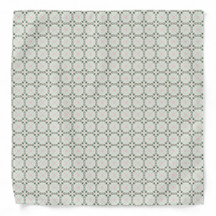Boho Eclectic Intricate Delicate Christmas Pattern Bandana