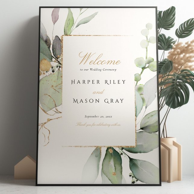 Boho Elegance Custom Wedding Welcome Sign (Creator Uploaded)