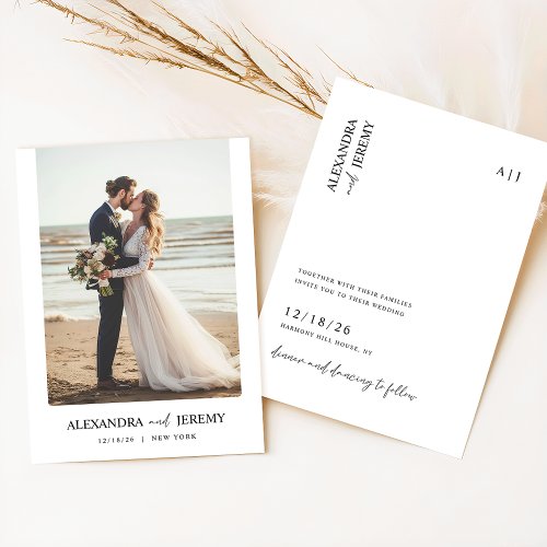Boho Elegant Beach Photo Wedding