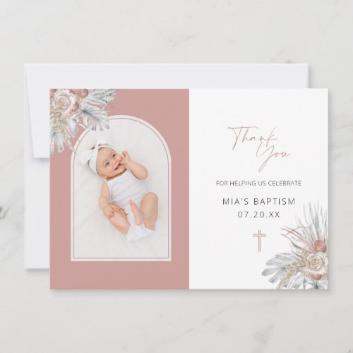 Boho Elegant Floral Arch Photo Baptism 