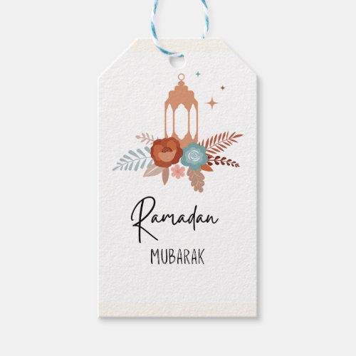 Boho Elegant Ramadan Mubarak Gift tag