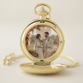 Boho Elegant Wedding Pocket Watch – Timeless Groom