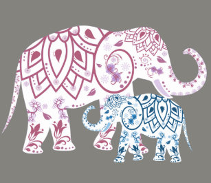 boho elephant stickers zazzle