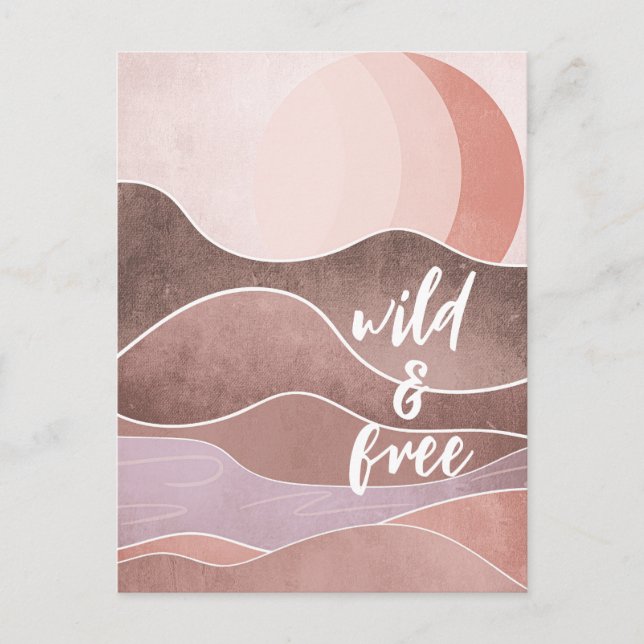 Boho Esthetic Collage Post Card 031 (Front)