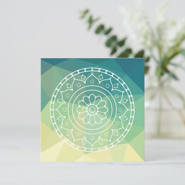 Boho ethnic mandala flower desing (Standing Front)
