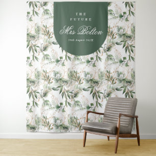 Boho Eucalyptus Arch Pampas Bridal Shower Backdrop
