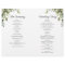 Boho Eucalyptus Greenery Gold Geometric Program