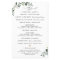 Boho Eucalyptus Greenery Wedding Ceremony Program