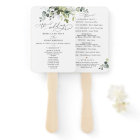 Boho Eucalyptus Greenery Wedding Ceremony Program