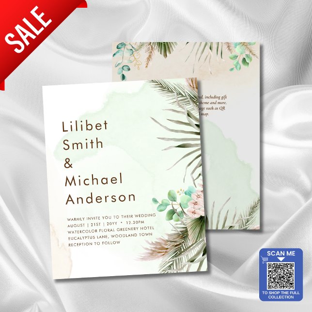 BOHO Eucalyptus Pampas Grass Greenery Wedding (Creator Uploaded)