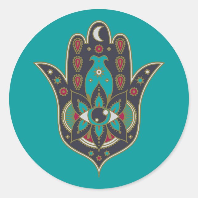 Boho Evil Eye & Hamsa Sticker Sheet (Front)