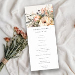 Boho Fall Autumn Floral Bunch Wedding Program<br><div class="desc">Boho Watercolor Autumn Floral Bunch Theme Collection.- it's an elegant script watercolor Illustration of boho fall flowers perfect for your fall autumn and country boho wedding & parties. It’s very easy to customize,  with your personal details. If you need any other matching product or customization,  kindly message via Zazzle.</div>