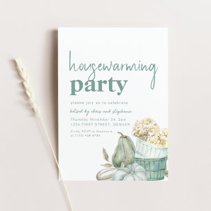 Boho Fall Autumn Housewarming Party Invitation