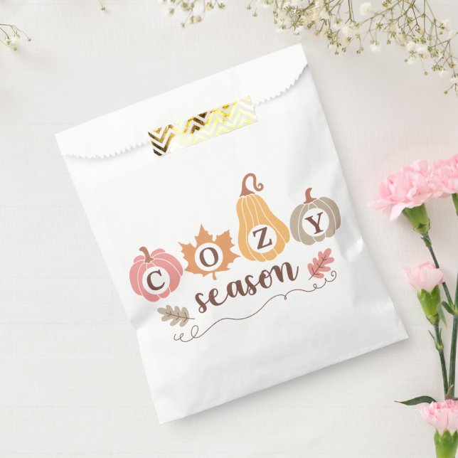 Boho Fall Autumn Quote  Favor Bag (Sealed)