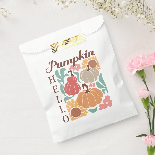 Boho Fall Autumn Quote  Favor Bag (Sealed)
