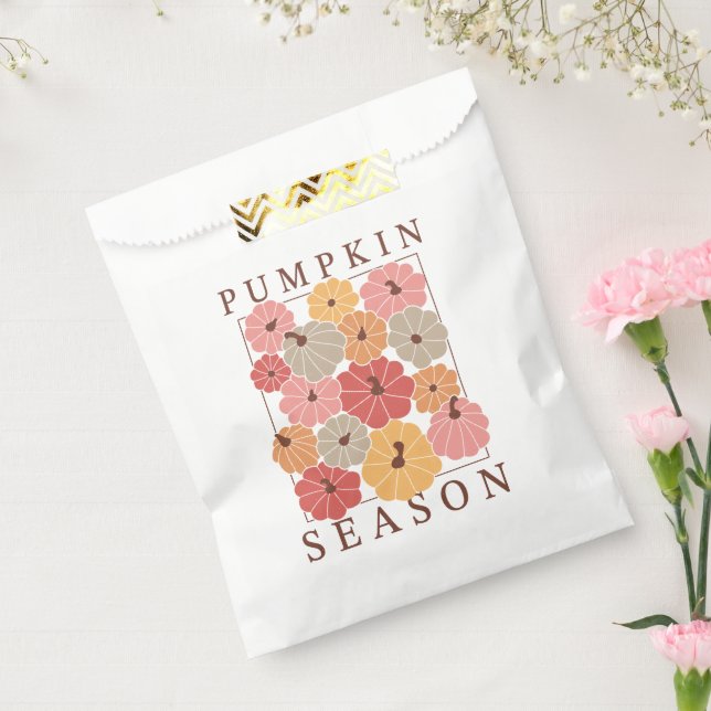 Boho Fall Autumn Quote  Favor Bag (Sealed)