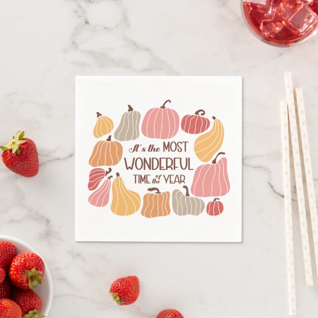 Boho Fall Autumn Quote  Napkins (Insitu)