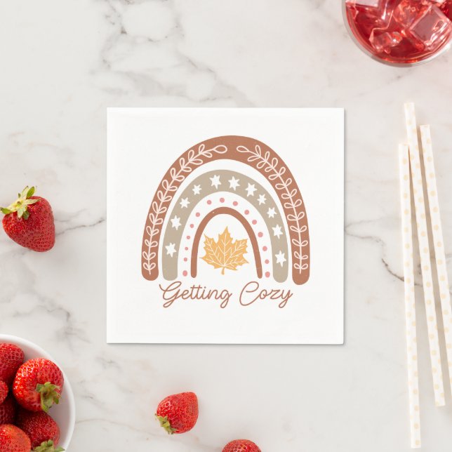 Boho Fall Autumn Quote  Napkins (Insitu)