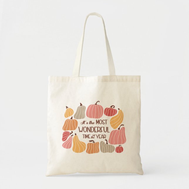 Boho Fall Autumn Quote  Tote Bag (Front)