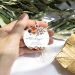 Boho Fall Floral Bridal Shower Thank You Favor Tags<br><div class="desc">Perfect for a fall celebration, this item not only sets the mood, but also reflects the deep emotions of love and joy associated with a bridal shower. The timeless design promises to make a memorable first impression, leaving your guests looking forward to your special day. Whether you're planning a large...</div>