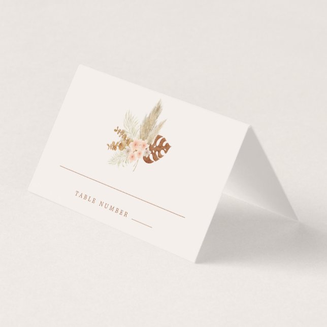 Boho Fall Flowers Rustic Outdoor Wedding (Back)