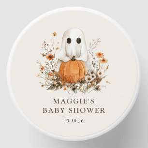 Boho Fall Ghost Baby Shower Mini Candle Favors