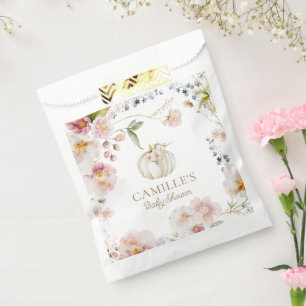 Boho Fall Girl Baby Shower Favor Bag