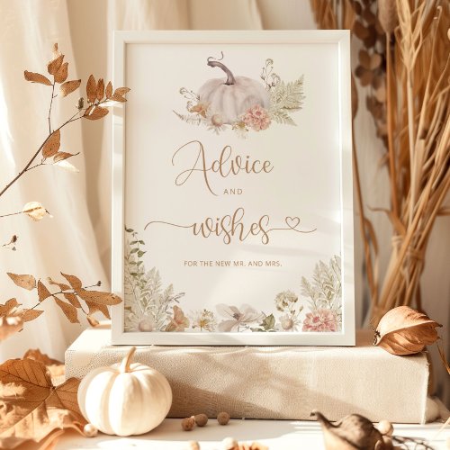 Boho Fall in love advice and wishes for Newlyweds  Poster