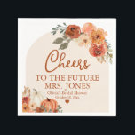 Boho Fall in Love Pumpkin Future Mrs Bridal Shower Napkins<br><div class="desc">Boho Fall in Love Pumpkin Future Mrs Bridal Shower Napkins</div>