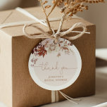 Boho fall leaves bridal shower favor tag<br><div class="desc">Boho fall leaves bridal shower favor tag
Matching items available.</div>