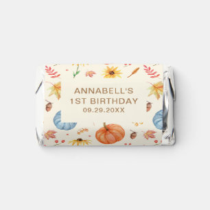 Boho Fall Pumpkin birthday favor