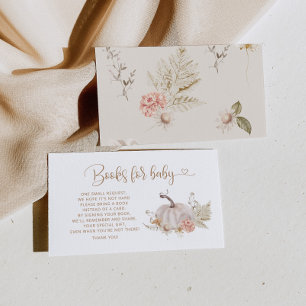 Boho fall pumpkin books for baby ticket enclosure