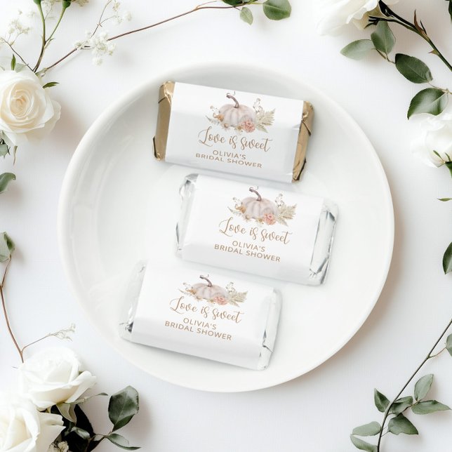 Boho fall pumpkin bridal shower hershey's miniatures (Creator Uploaded)