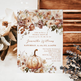 Boho Fall Rustic Chic Bridal Shower Invitation