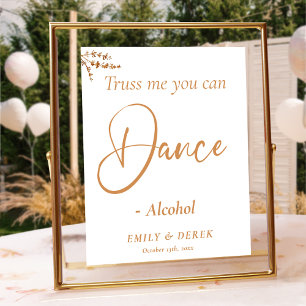 Boho Fall Wedding Bar Sign