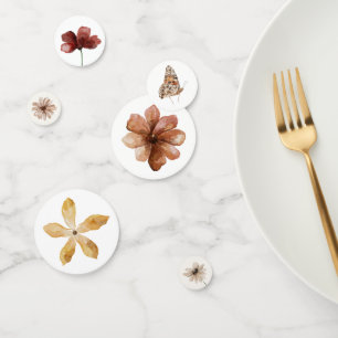 Boho Fall Wildflower Baby Shower Confetti