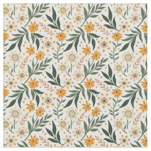 Boho Fanciful Flowers Fabric