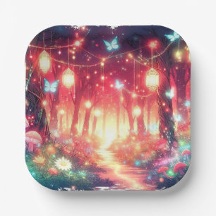  Boho Fantasy Enchanted Forest Baby Shower Paper Plates