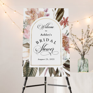 Boho Fantasy Watercolor Floral Bridal Shower Foam Board