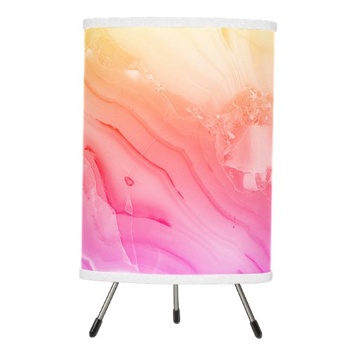 Boho Faux Marble Pastel                       Tripod Lamp