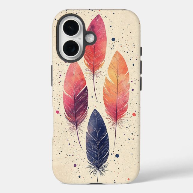 Boho Feather Dance Phone Case (Back)