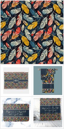 Boho Feathered Whimsy Home Decor