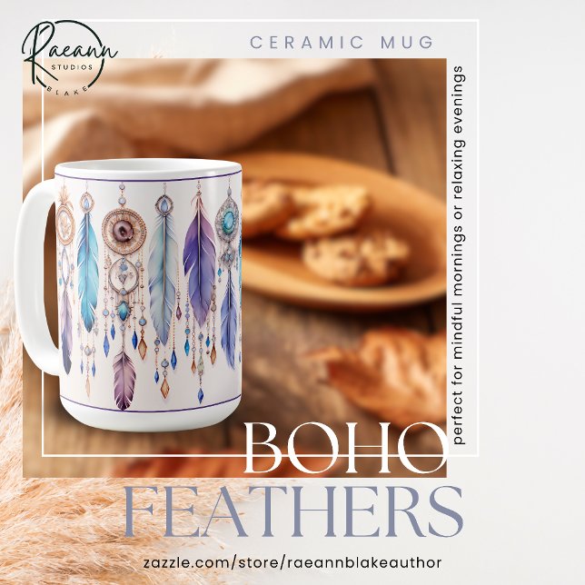 Boho Feathers Classic Mug (Creator Uploaded)