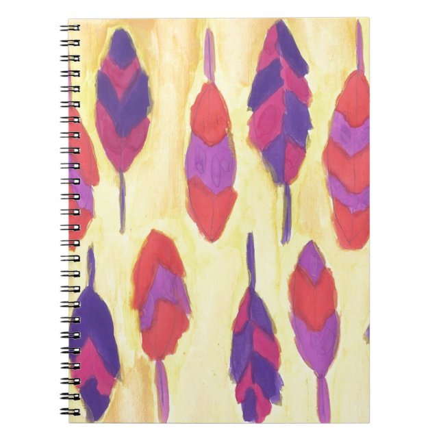 Boho Feathers Notebook (Front)